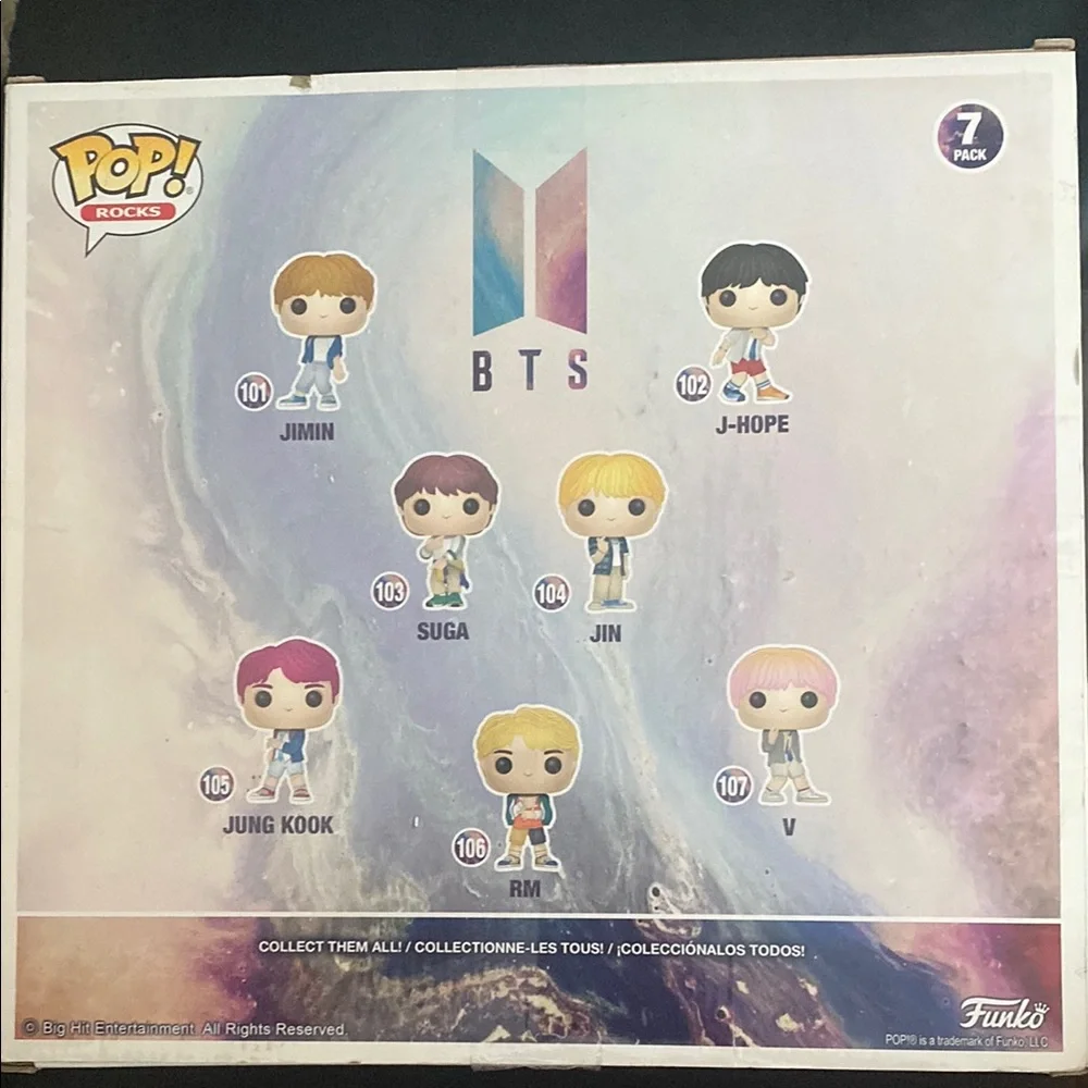 Funko Pop! Rocks BTS 7-Pack Exclusive - Picture 2 of 2